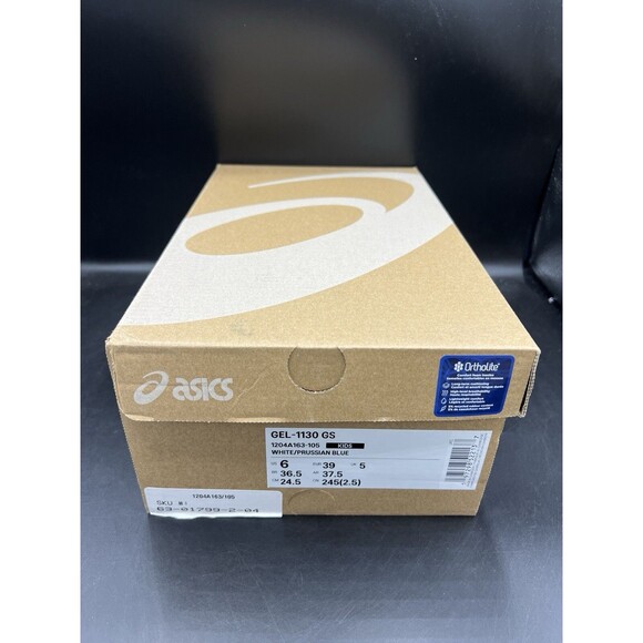ASICS Gel-1130 \'White Prussian Blue\' GS SZ 6Y / 7.5 Women’s (1204A163-105) NEW! main image 11